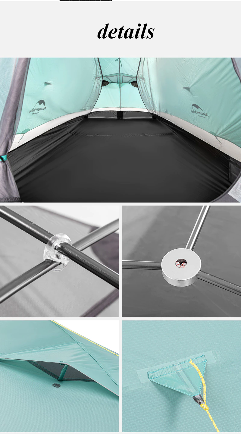 Cheap Goat Tents  New Arrival SHARED 2 Ultralight Outdoor Camping 20D Single Silicone Nylon Waterproof Tent Tents 
